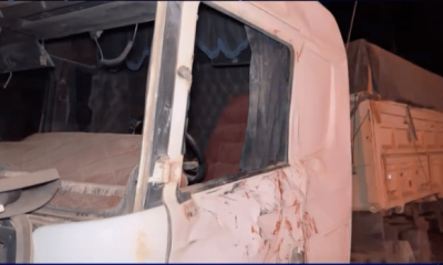 Motorista fica ferido ap�s carreta sair da pista na MT-423