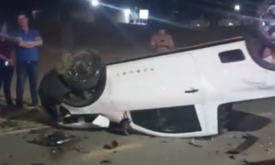 Motorista perde controle e provoca acidente em avenida de Lucas do Rio Verde