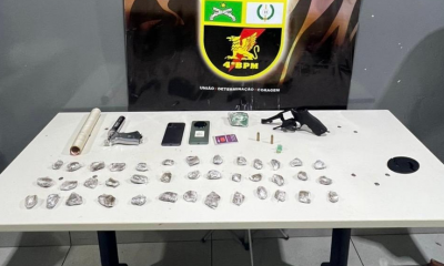 Dupla  presa por trfico e porte ilegal de arma em Vrzea Grande