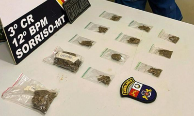 Cavalaria da PM prende foragido da Justi�a e suspeitos por tr�fico de drogas em Sorriso