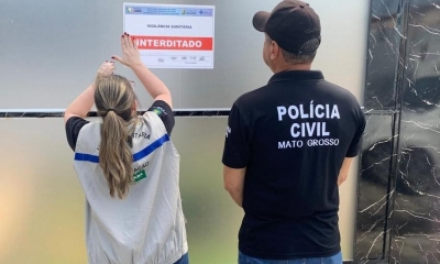 Polícia Civil e Vigilância Sanitária interditam clínica de estética em Cuiabá pela terceira vez