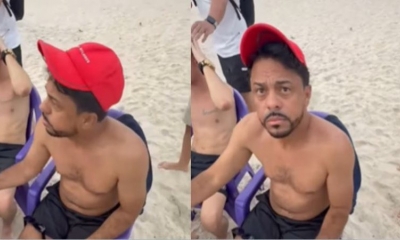 Pol�cia Civil prende l�der de fac��o criminosa foragido de MT em praia em Niter�i