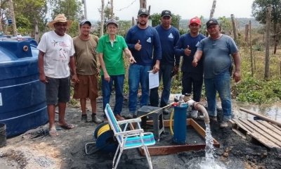 Com emenda do deputado Max Russi, comunidade So Sebastio recebe poo artesiano