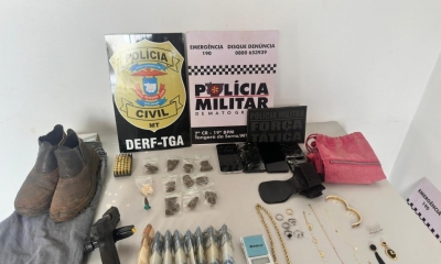 A��o conjunta prende homem faccionado suspeito por roubo com ref�ns em Tangar� da Serra