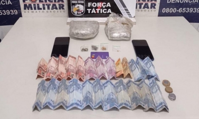 Pol�cia Militar prende duas pessoas por tr�fico de drogas em C�ceres