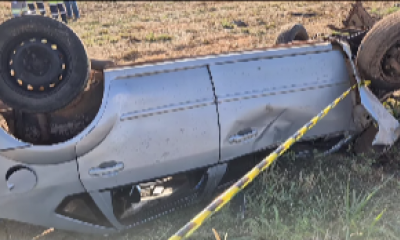 Motorista morre aps capotamento de carro na BR-364, entre Jaciara e So Pedro da Cipa (Vdeo)