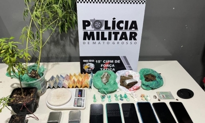 Fora Ttica prende dois homens com pores de drogas e ps de maconha
