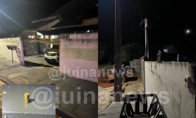 Mulher  baleada dentro de casa durante a madrugada