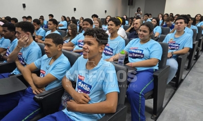 Alunos participam de palestra sobre cidadania fiscal e oficina de produo de vdeos do projeto Estudante  Cidado do Futuro
