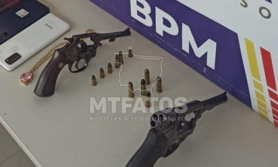 Homem  preso e adolescente apreendido pela PM aps roubo  residncia em Alta Floresta