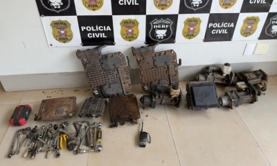 Polcia Civil prende envolvido em furto de mdulos em transportadora de Rondonpolis