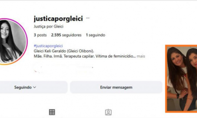Filha de Gleici cria perfil e lidera luta por justi�a ap�s acusado ser declarado inimput�vel