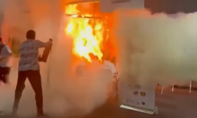 Fogo atinge �rea da Blue Zone na COP30 em Bel�m e provoca evacua��o total do evento