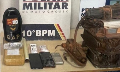 Polcia Militar prende homem e recupera mdulos de caminhes furtados avaliados em R$ 150 mil