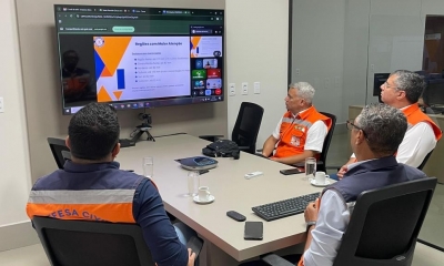 Defesa Civil do Estado refor�a alerta de chuvas intensas a coordenadores municipais