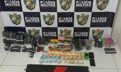 Pol�cia Militar prende dupla por contrabando e apreende 397 cigarros eletr�nicos em Jaciara