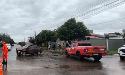 Corpo de Bombeiros presta atendimento pr�-hospitalar a v�tima de acidente de tr�nsito