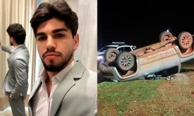 Capotamento na MT-100 deixa filho de vereadora em estado grave