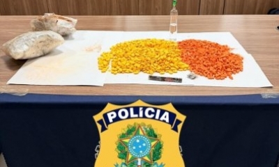 PRF intercepta drogas em �nibus e prende passageira na BR-364 em MT