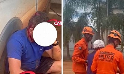 Funcionário é ferido com barra de ferro durante discussão com patrão em MT (Vídeo)