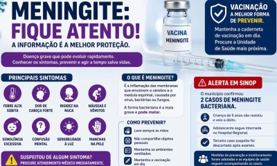 Morte de criança por meningite em Sinop reforça alerta para sintomas e vacinação
