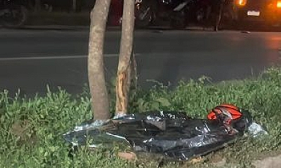Motociclista morre após perder controle e bater contra árvore em avenida de Cuiabá