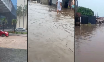 Chuva forte causa alagamentos e quedas de �rvores em Cuiab� e V�rzea Grande