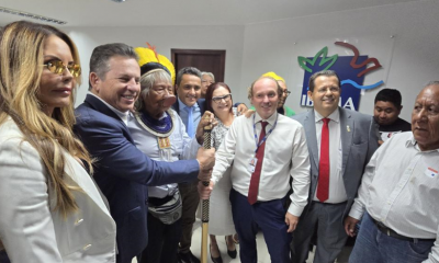 Cacique Raoni e governador de MT pedem apoio do Ibama para asfaltar MT-322 na regio do Xingu