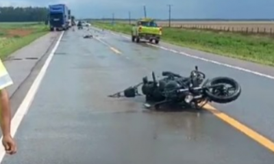 Motociclista morre em acidente na BR-163 entre Lucas do Rio Verde e Sorriso