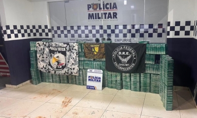 Ao integrada apreende 465 quilos de pasta base de cocana avaliada R$ 20 milhes em Juna