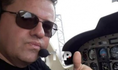 Corpo de piloto  resgatado aps queda de avio em Rondonpolis