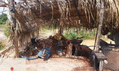 Batalh�o Ambiental apreende m�quinas utilizadas na extra��o de madeira e garimpo ilegal