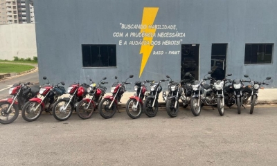 Companhia Raio apreende 12 motos e frustra rolezinho de motoqueiros em Cuiab