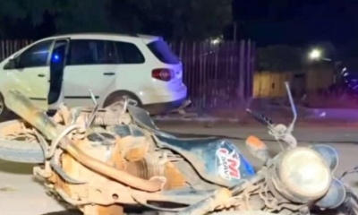 Motociclista morre ap�s colis�o com carro em cruzamento no bairro Altos da Gl�ria, em Sinop