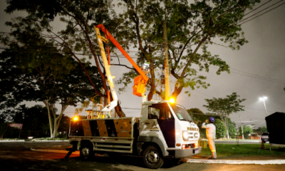 Limpurb recupera mais de 1.000 pontos de ilumina��o em cinco dias na regi�o Sul de Cuiab�