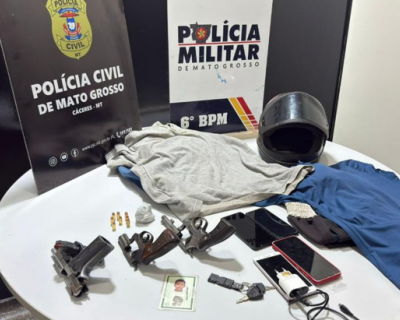 A��o conjunta da PM e Pol�cia Civil prende suspeitos de tentativa de homic�dio em C�ceres