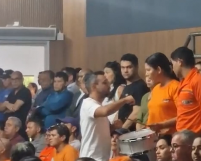 Filho de Z do Ptio incentiva protesto contra vereadores durante sesso na Cmara de Rondonpolis