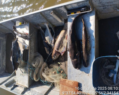 Batalh�o Ambiental da PM prende homem por pesca irregular, apreende 25 quilos de peixes e aplica mais de R$ 28 mil em multa