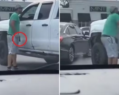 EM BRIGA DE TRNSITO, MOTORISTA SAI ARMADO DE CARRO E ACABA MORTO