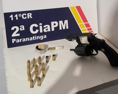 Pol�cia Militar prende homem por disparos de arma contra o pr�prio filho em Paranatinga