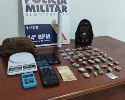 Tr�s faccionados s�o detidos em flagrante por tr�fico de drogas