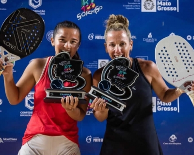 Abdanur e Mola formam dupla campe no principal torneio de Beach Tennis em Sorriso 
