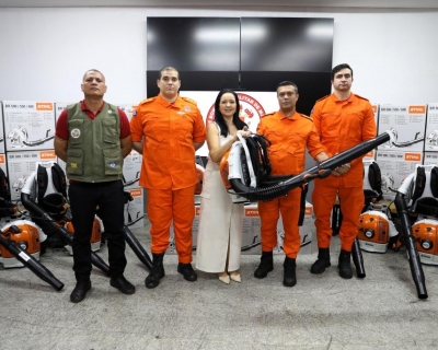 Corpo de Bombeiros recebe equipamentos para refor�ar combate a inc�ndios florestais