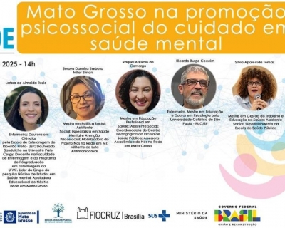 Escola de Sade Pblica debate sade mental entre profissionais da sade do SUS em MT
