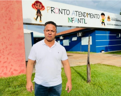 CLUDIO FERREIRA GARANTE AMBULNCIA PARA PA INFANTIL DE RONDONPOLIS