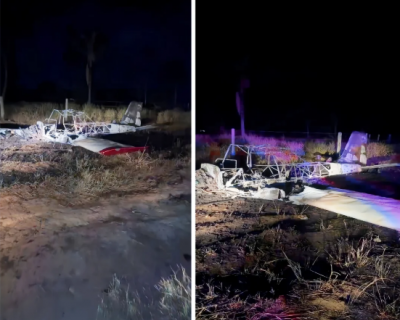 Piloto morre carbonizado aps queda de avio experimental em fazenda no MT