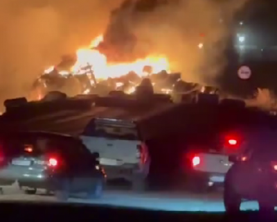 Caminhoneiro morre carbonizado aps coliso e exploso na BR-364, em Diamantino (Vdeo)