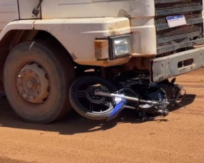  Jovem de 17 anos morre em coliso entre moto e carreta na BR-163