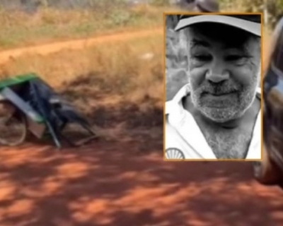 Idoso morre aps ser atropelado enquanto empurrava carrinho de mo em Juna
