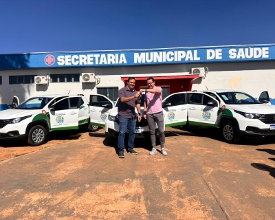 Juscimeira recebe reforo na frota da sade com trs novas picapes